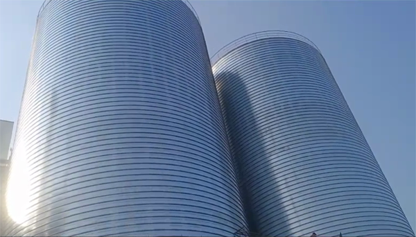 穆棱2座混凝土高架卷板仓